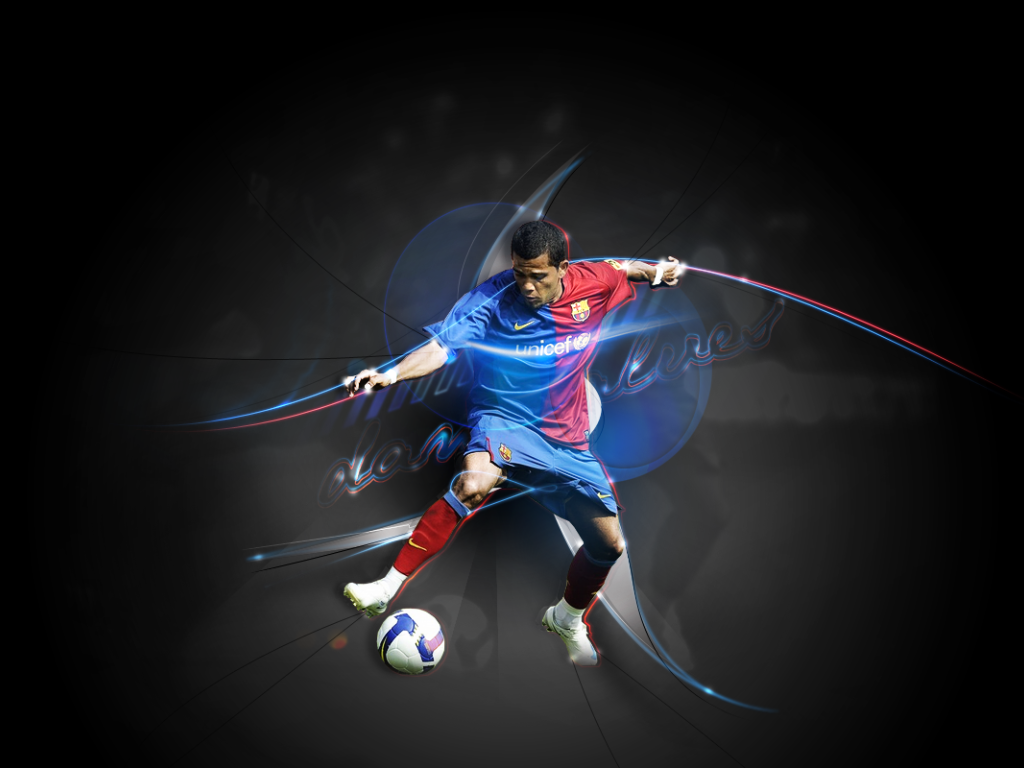 Защитник номер 2 Барселоны Даниэл Алвес