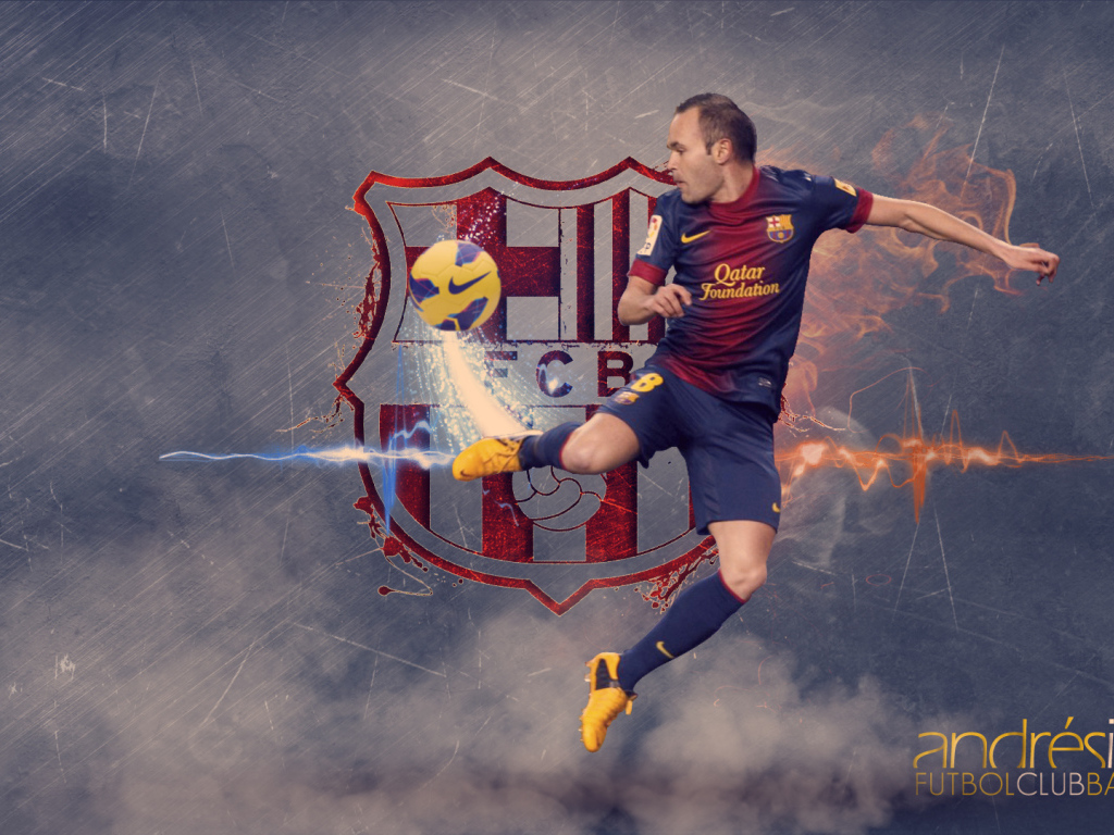 Футболист Барселоны Андрес Иньеста