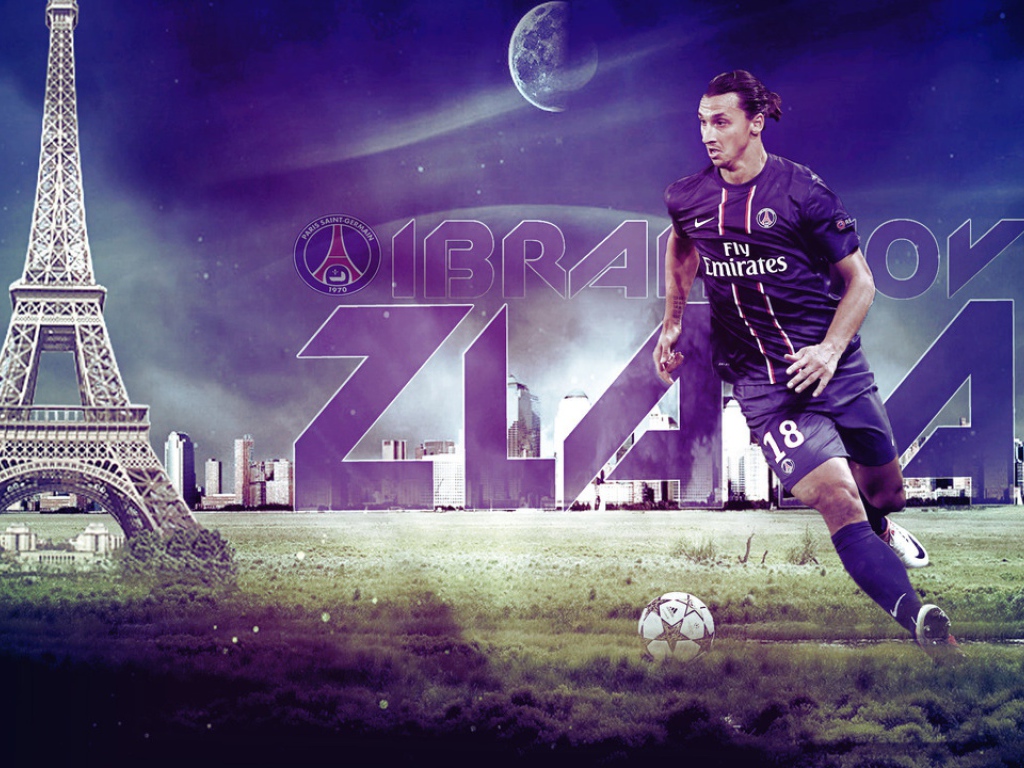  Нападающий ПСЖ Златан Ибрагимович сделан в Париже