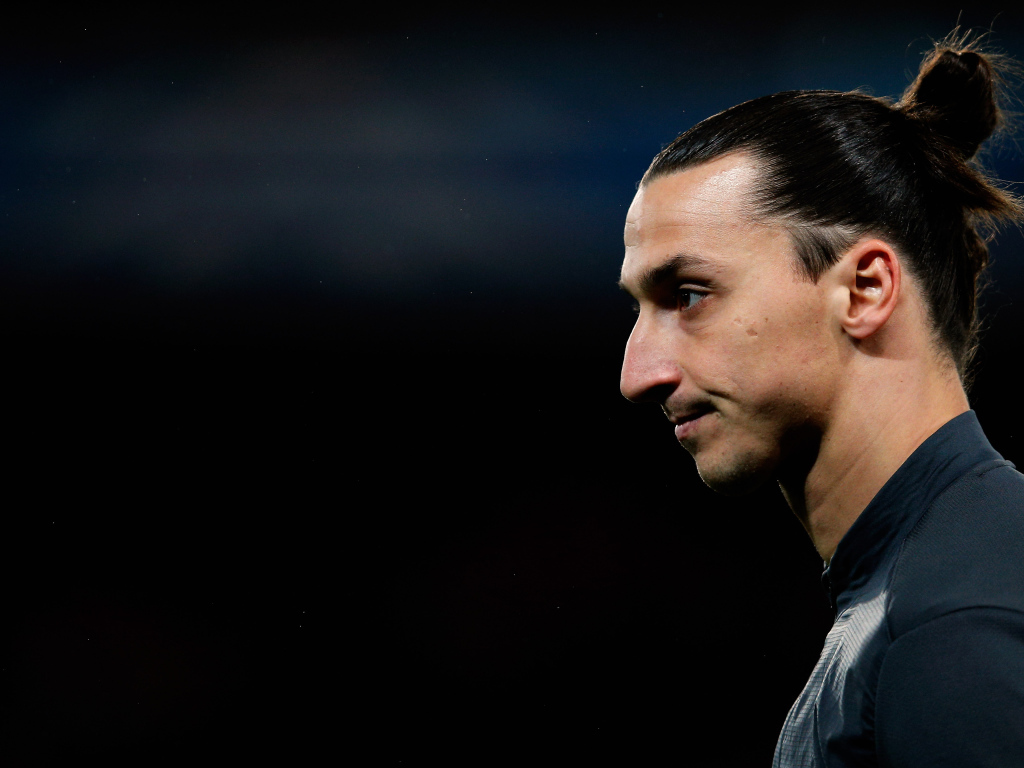 The player of PSG Zlatan Ibrahimovic closeup