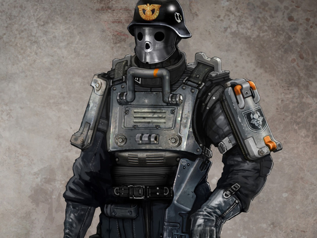 Wolfenstein New Order: патрульный солдат