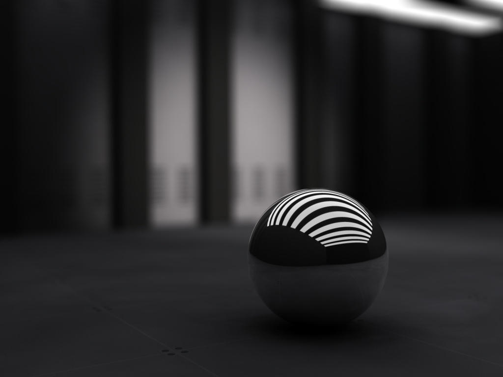 3Д черный шар