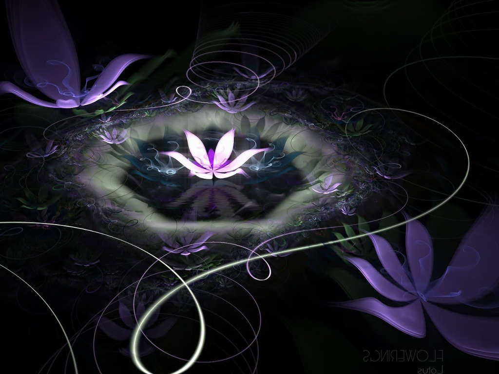 Абстрактные лилии