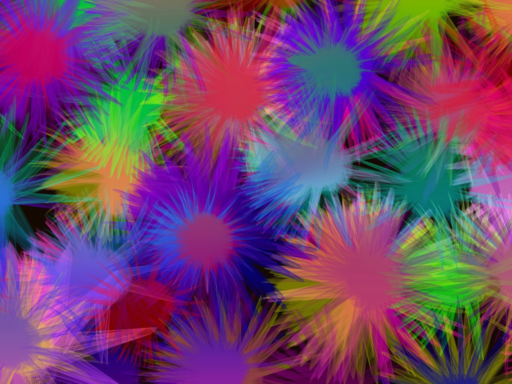 Всплески разных красок