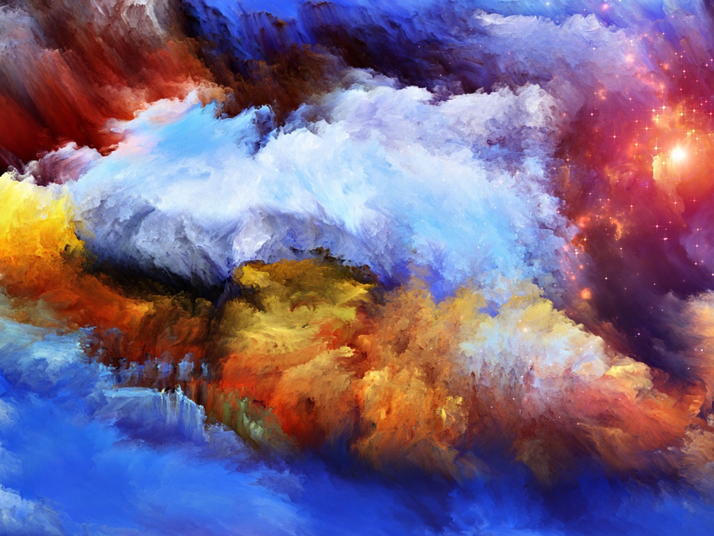 Облака и звездное небо