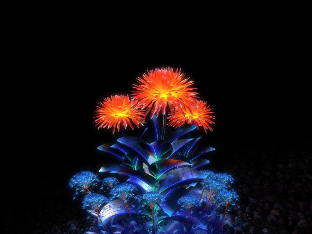 Цветы из кристаллов 