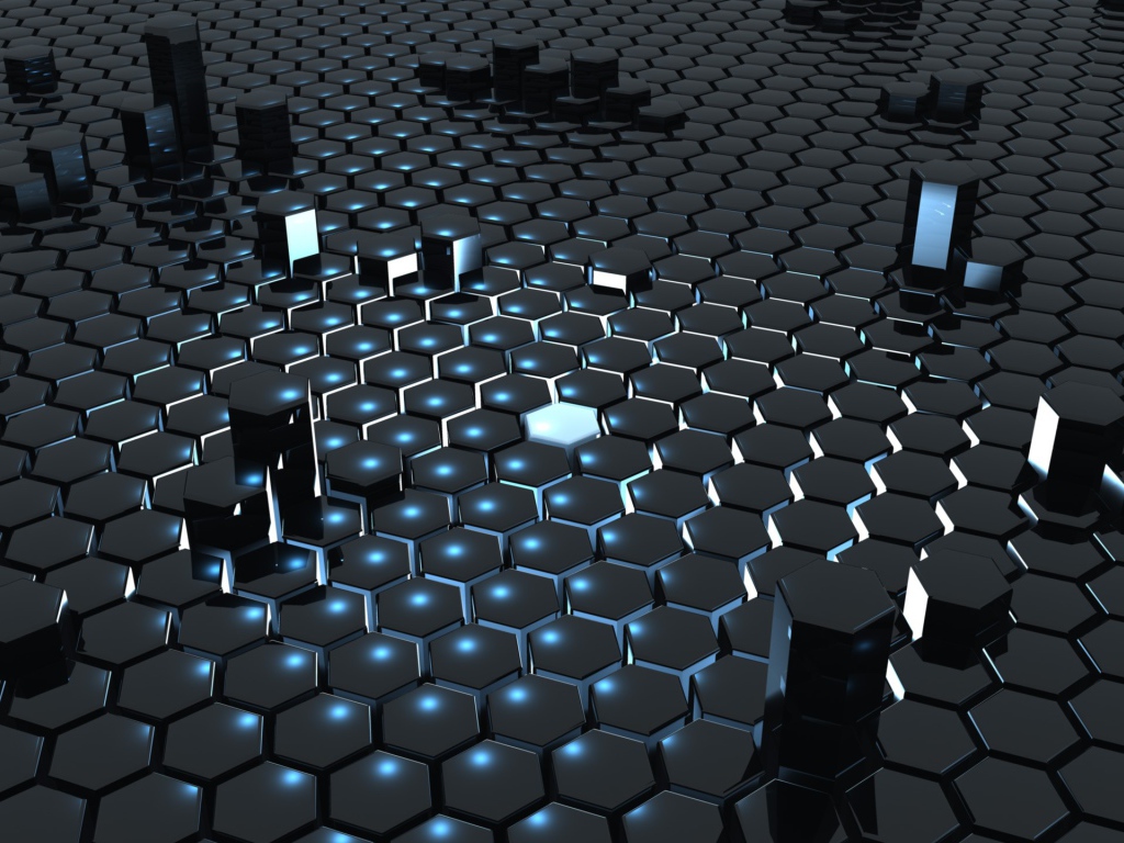 Светящийся шестигранник