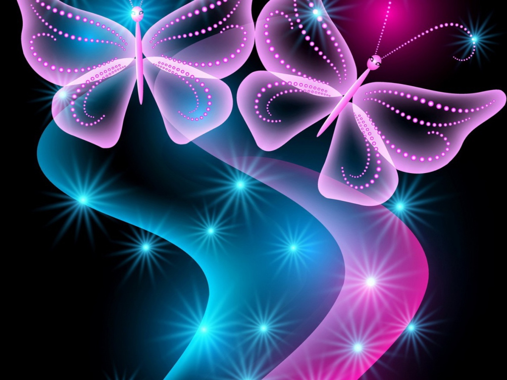 Розовые бабочки