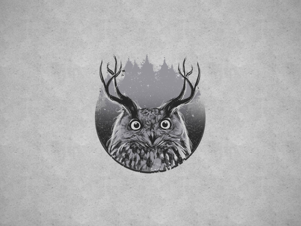 Сова с рогами