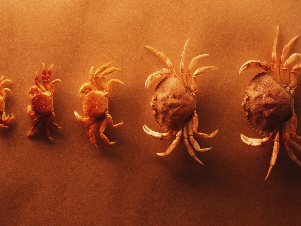 Крабы выстроились по росту