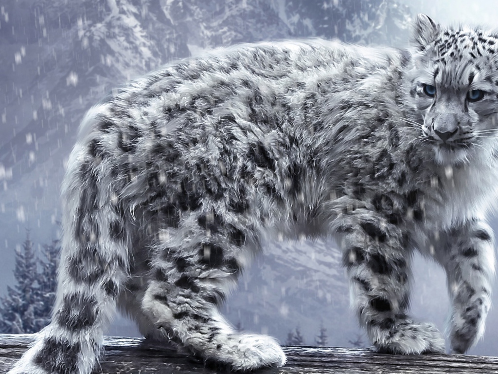 Белый леопард