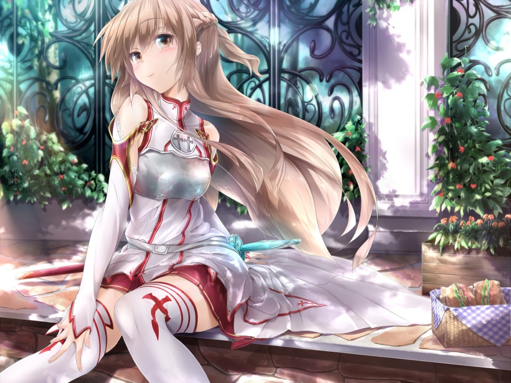 Девочка в чулках