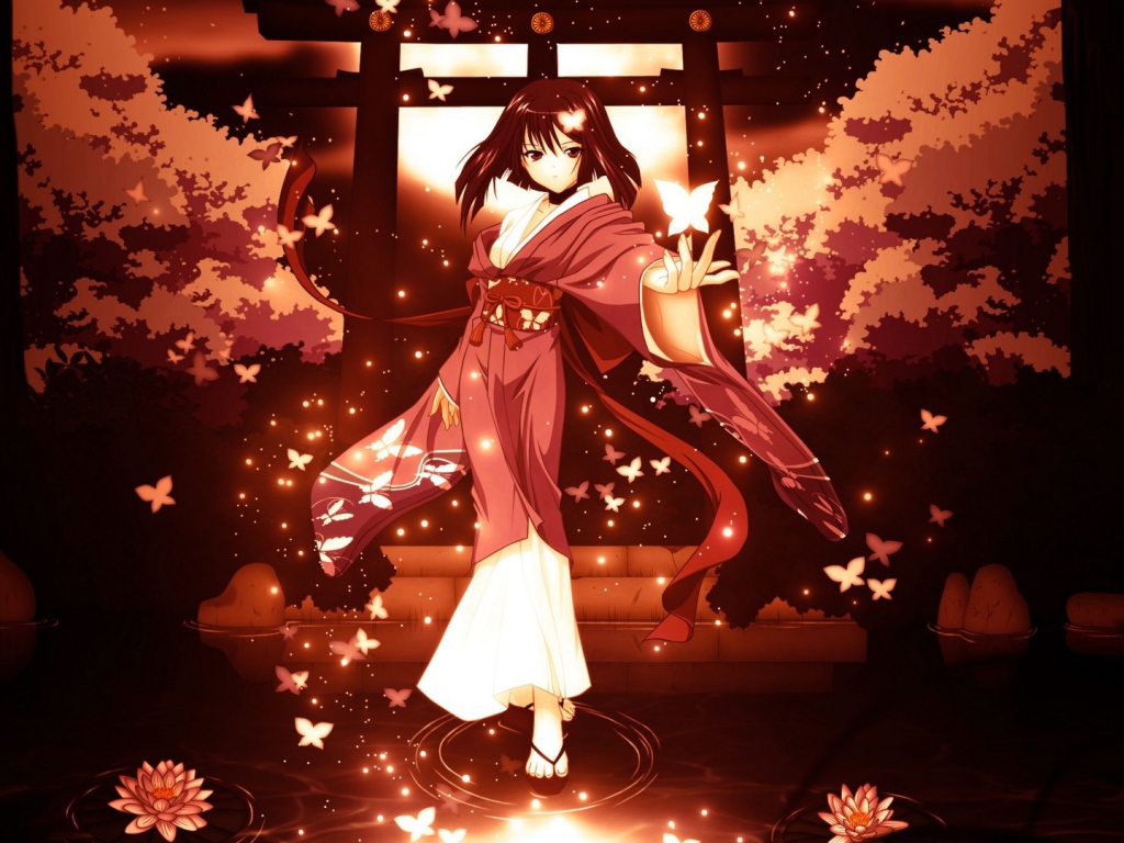 Девочка идет по воде