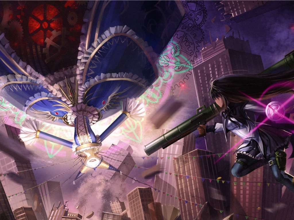 Девушка с гранатометом