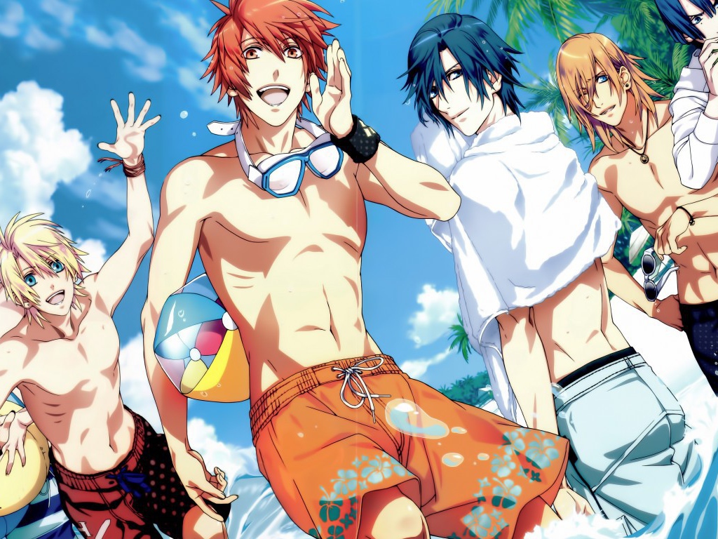 Отдых на пляже Аниме