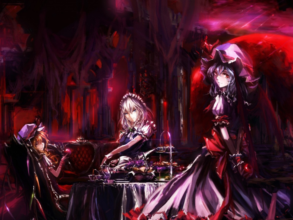 Девушки у стола