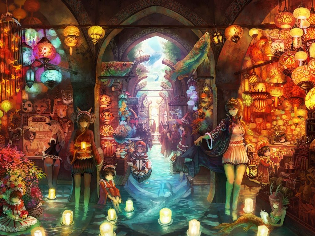 Девочки с горящими свечами