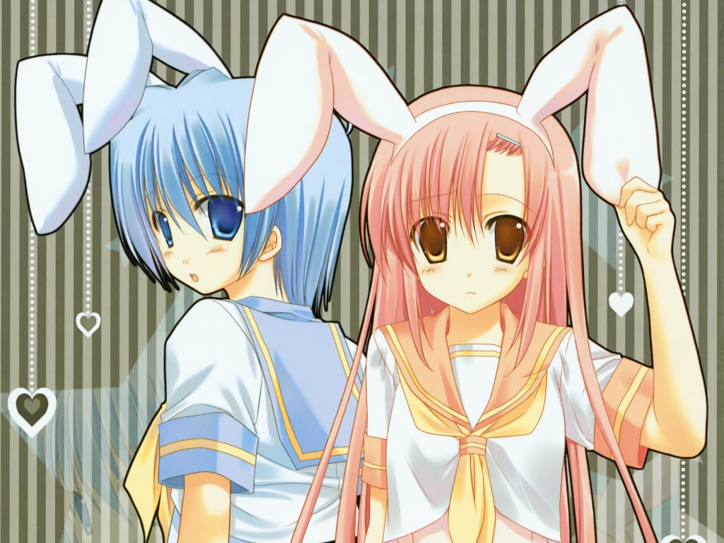 Девочки с заячьими ушами