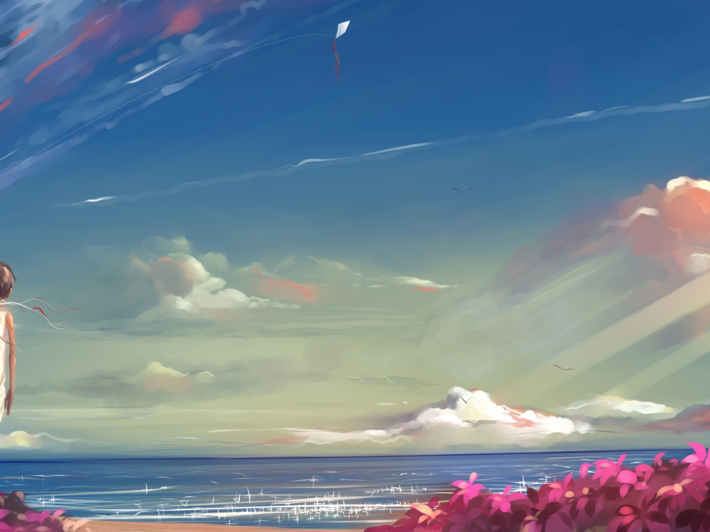 Девочка на берегу