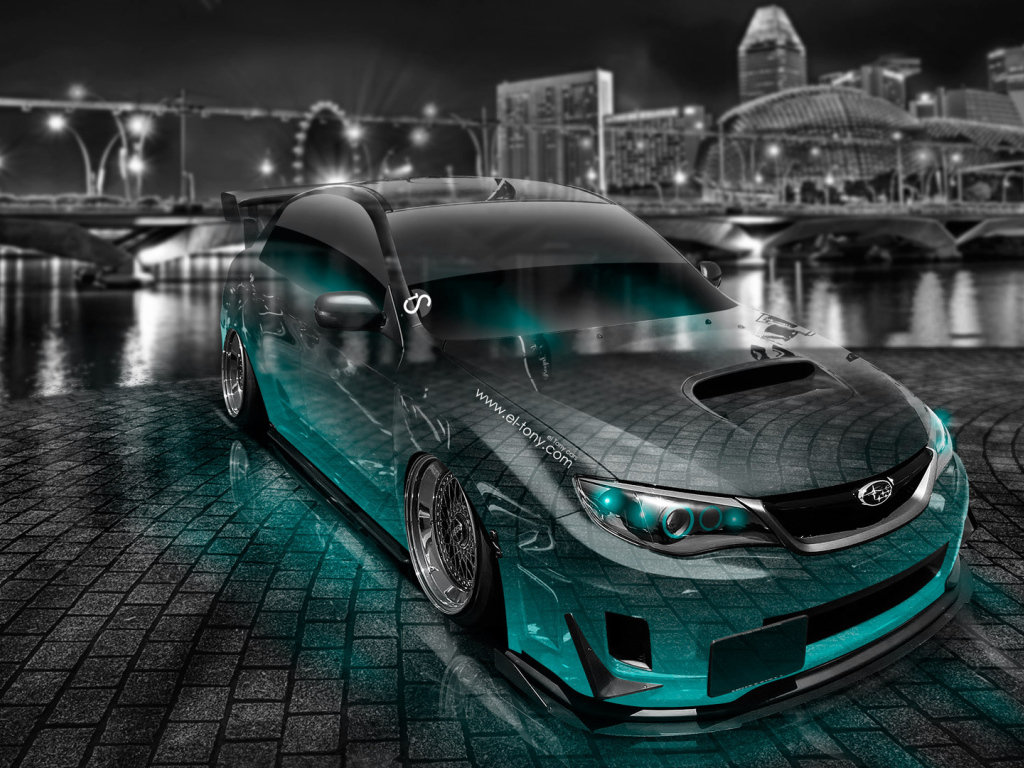 Subaru сливается с брусчаткой