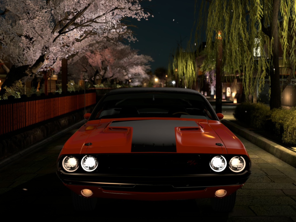 Красный Додж Гран