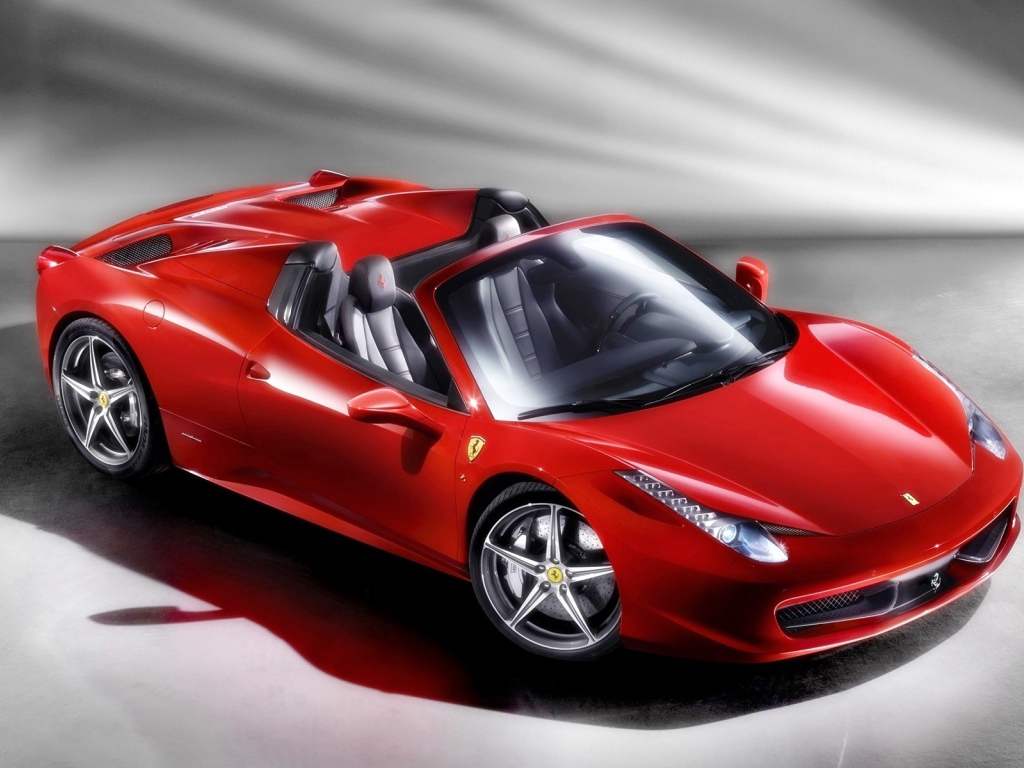 Красивый Ferrari 458 spider