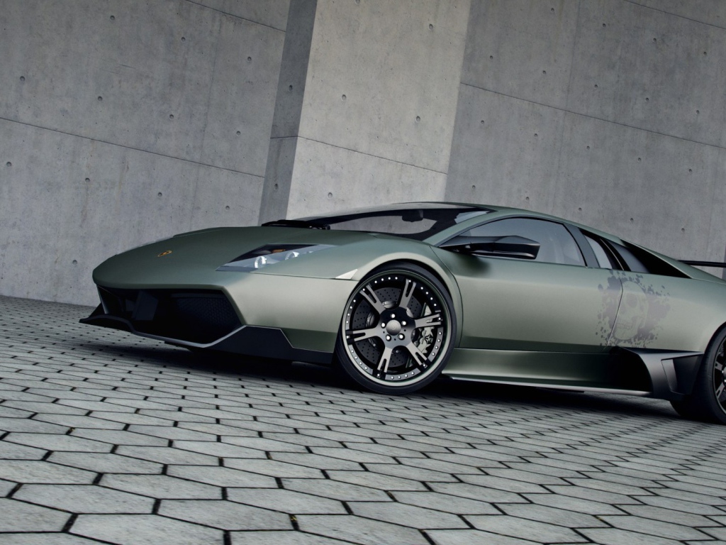 Красивый Lamborghini Murcielago LP720