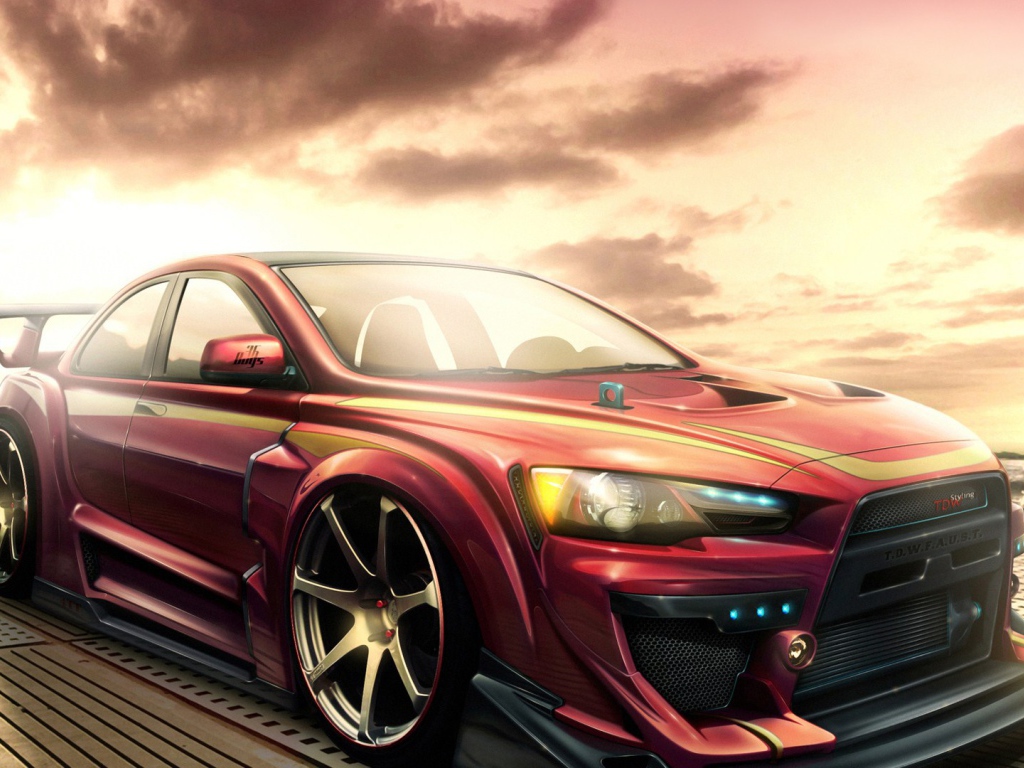 Автомобиль марки Mitsubishi модели Lancer Evolution
