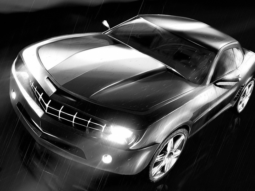 Автомобиль под дождем