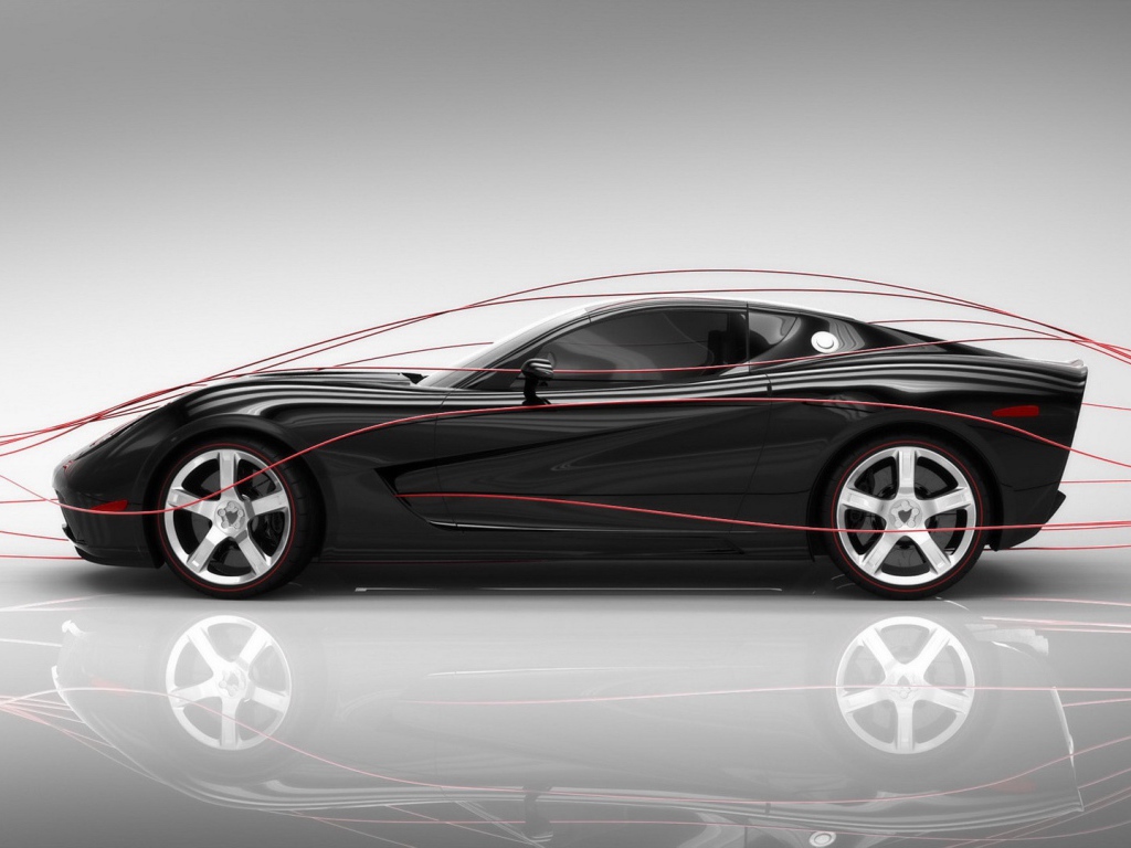 Супер кар Corvette mallett