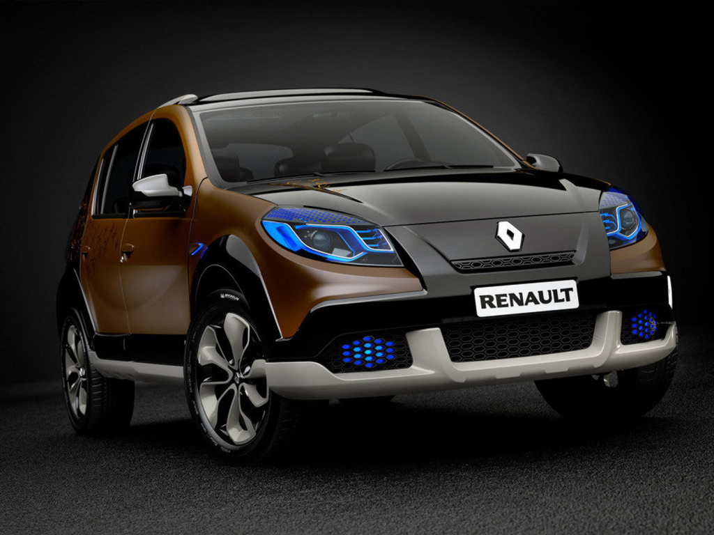 Красивый автомобиль Renault Sandero в Москве