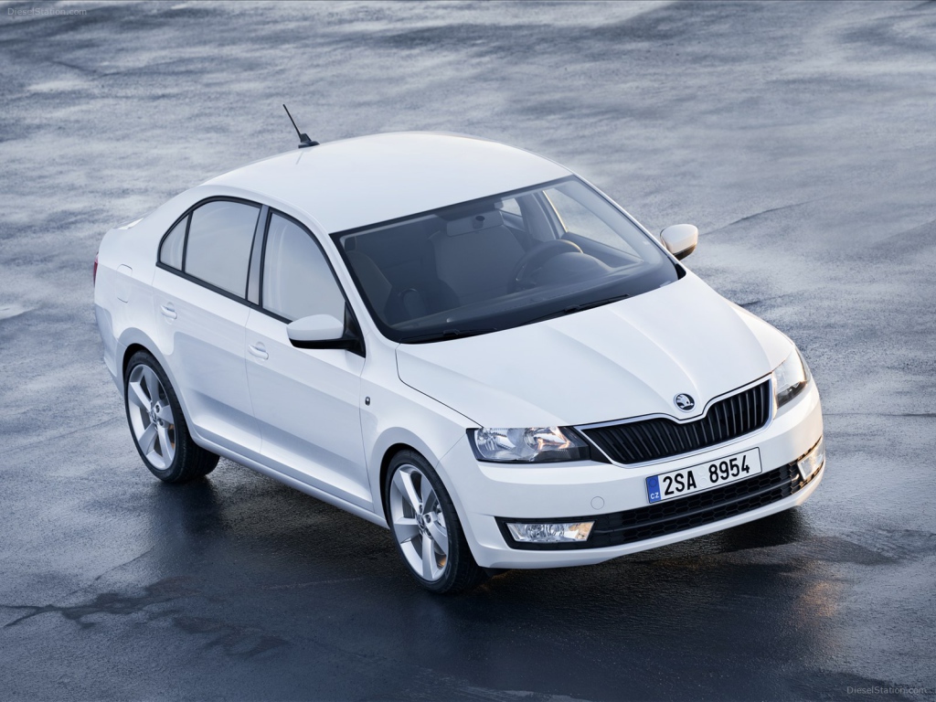 Красивый автомобиль Skoda Rapid в Москве