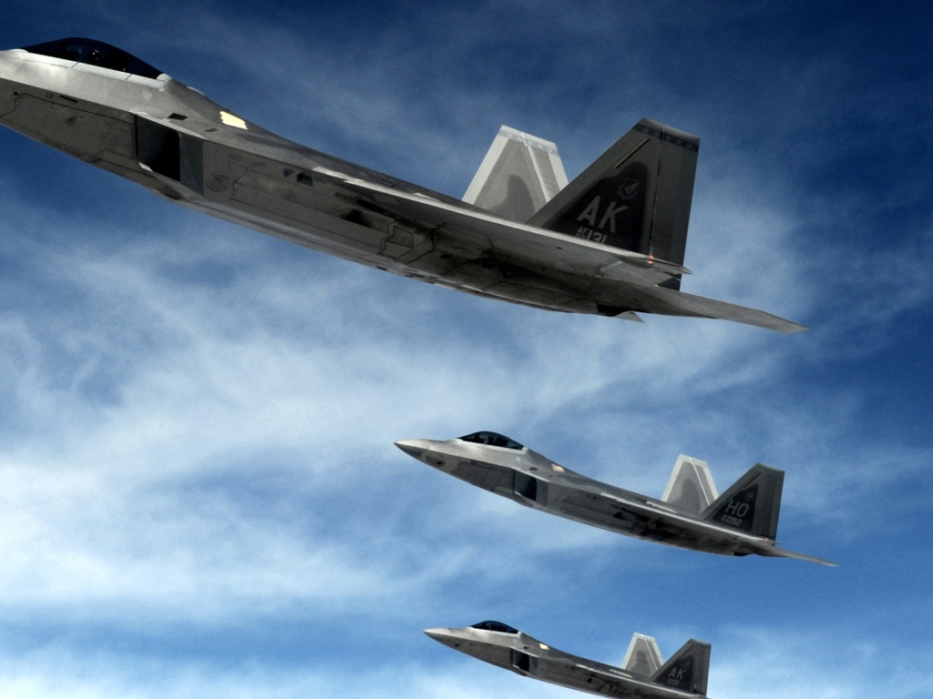 Хищные истребители F22 