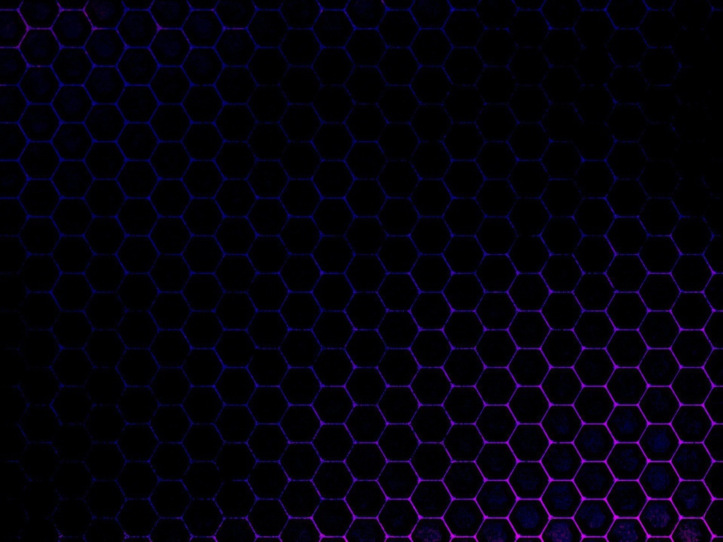 Черные обои с голубыми шестиугольниками