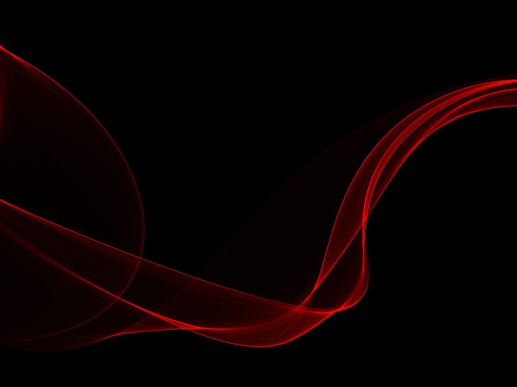 Черные обои с красной абстракцией