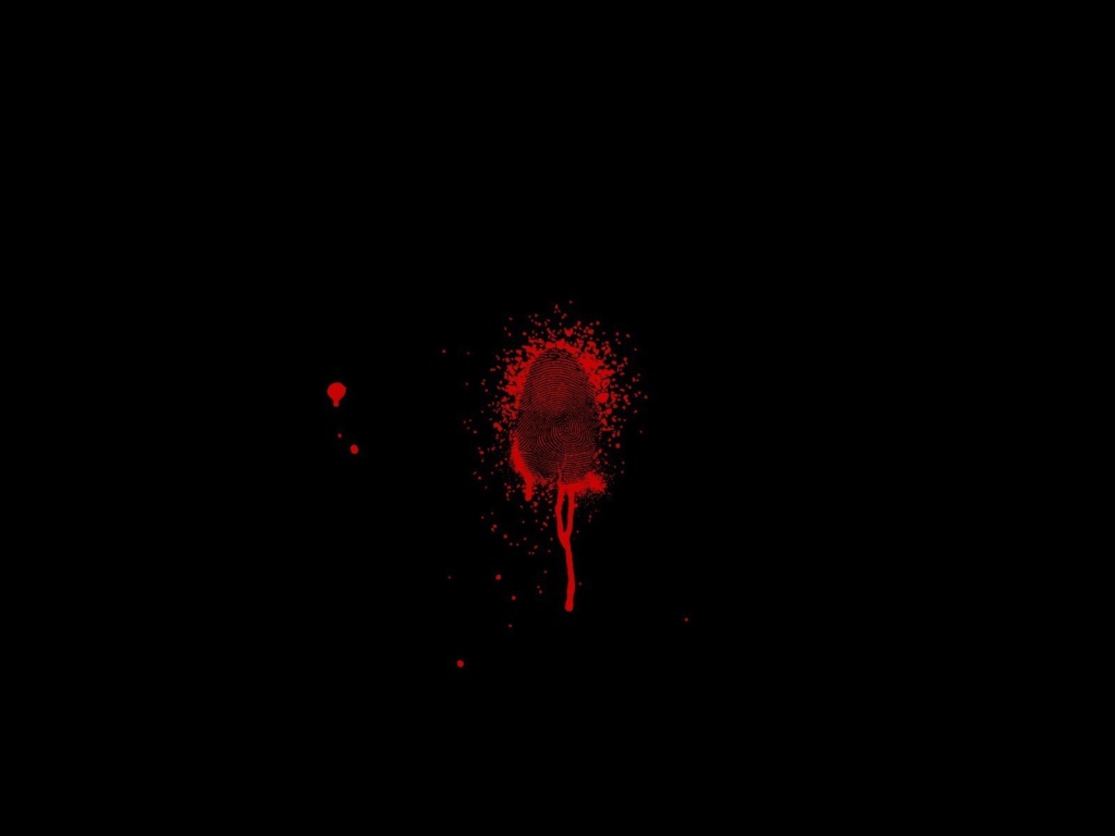 Кровь на черном фоне