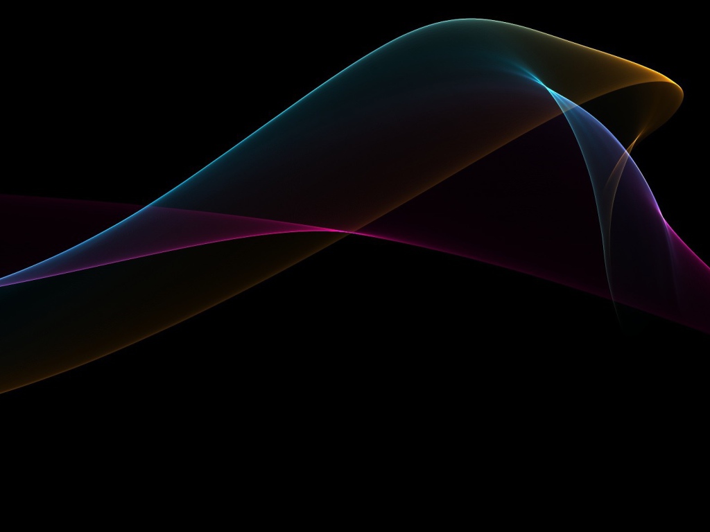 Красочная абстракция на черных обоях