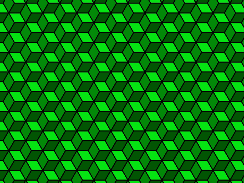 Зелёный кубик