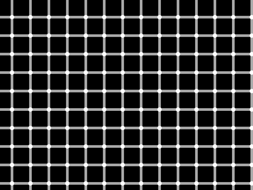 Оптическая иллюзия с решеткой