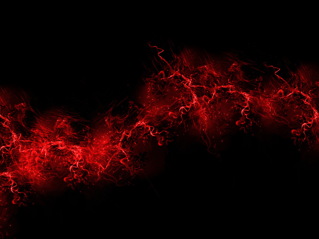 Red flames on black wallpaper
