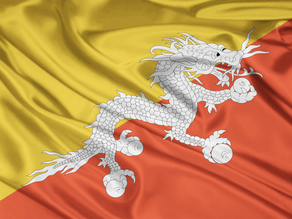 Флаг Королевства Бутан