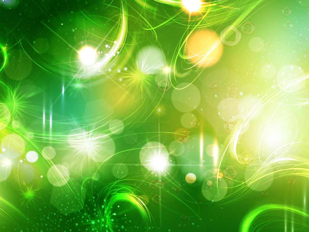 Оранжево зеленая абстракция