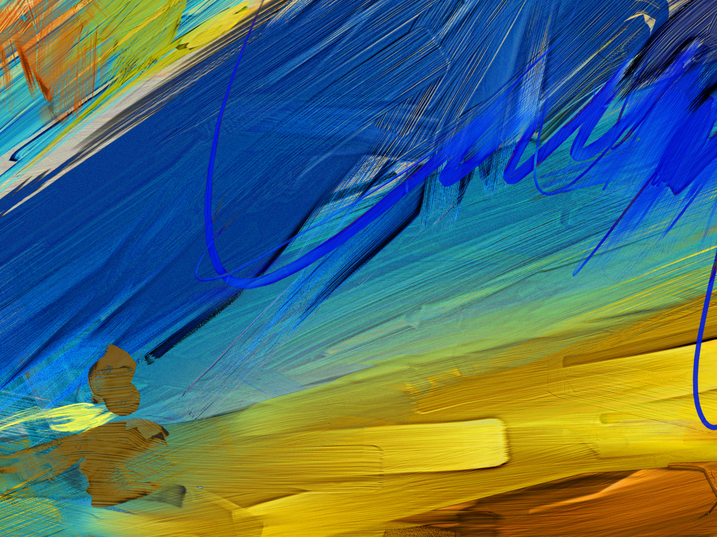 Мазки масляной краской