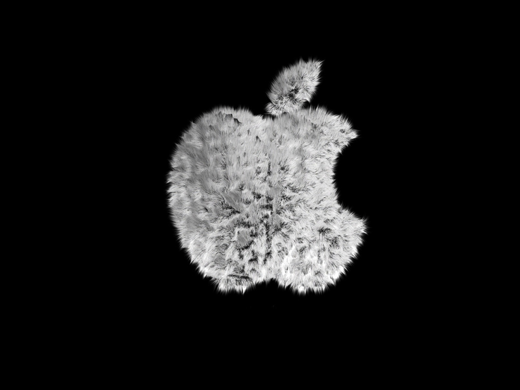 Меховой логотип Apple