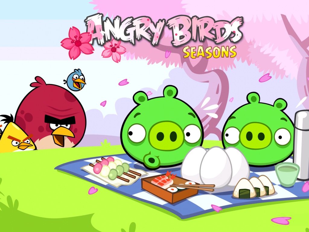 Энгри бирдс на пикнике