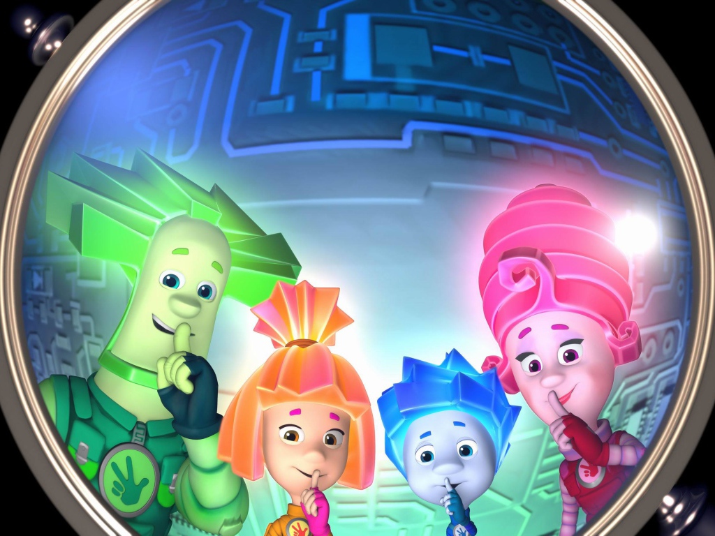 Герои мультфильма Фиксики под лупой