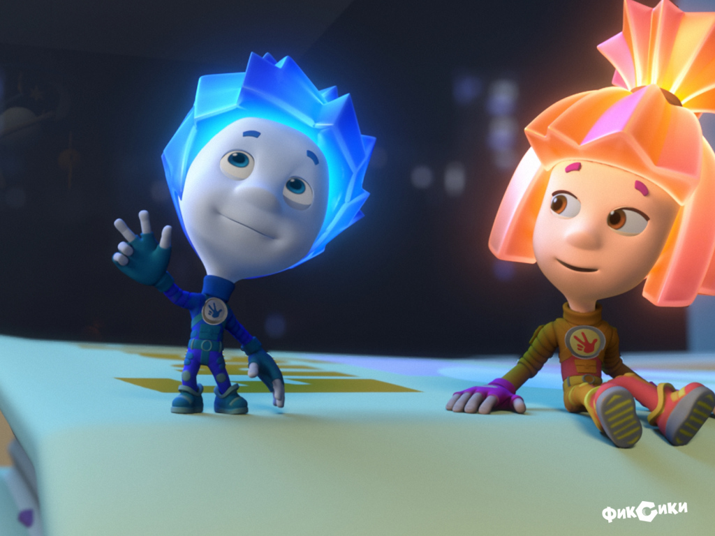 Фиксик показывает вверх