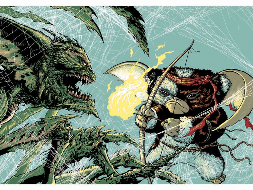 Гремлин из мультфильма