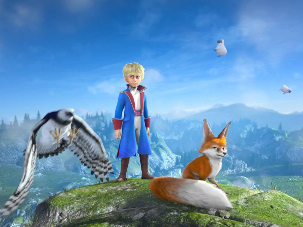 Маленький принц с лисой