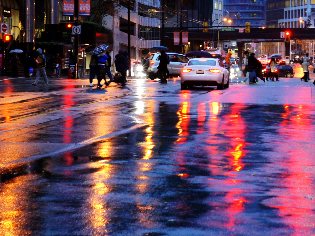 Дождь в городе